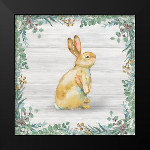 Grove Bunny II - Wood Black Modern Wood Framed Art Print by Brent, Paul