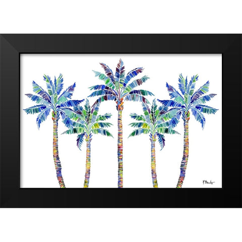 Tahiti Palm Horizontal Black Modern Wood Framed Art Print by Brent, Paul