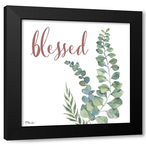 Eucalyptus Bloom II - White Black Modern Wood Framed Art Print by Brent, Paul