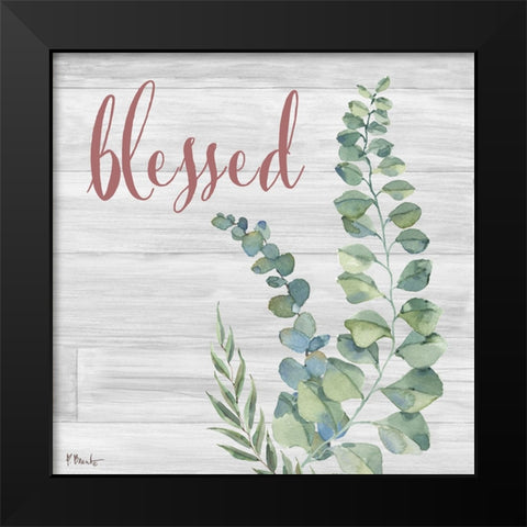 Eucalyptus Bloom II Black Modern Wood Framed Art Print by Brent, Paul