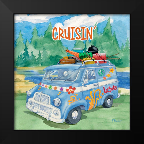 Forest Voyage II Black Modern Wood Framed Art Print by Brent, Paul