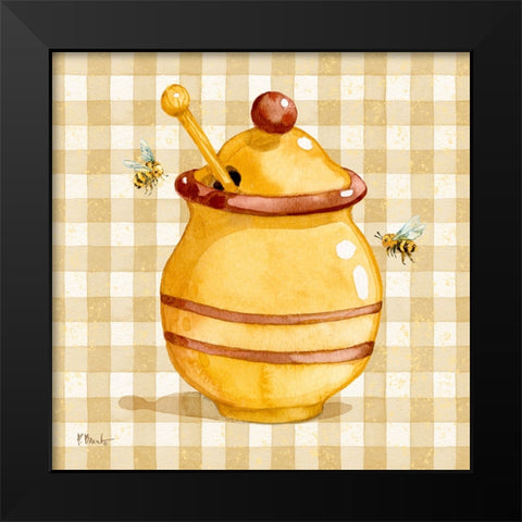 Honey Pot I - Speckled Black Modern Wood Framed Art Print by Brent, Paul