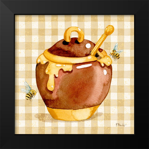 Honey Pot II - Speckled Black Modern Wood Framed Art Print by Brent, Paul