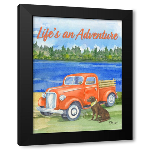 Lake Truck II Black Modern Wood Framed Art Print by Brent, Paul