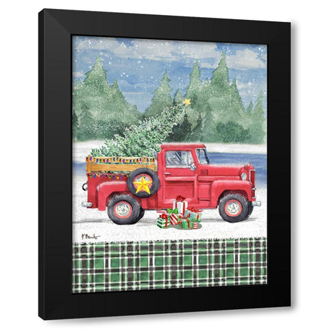 Holiday Campground Pass Vertical II Black Modern Wood Framed Art Print by Brent, Paul