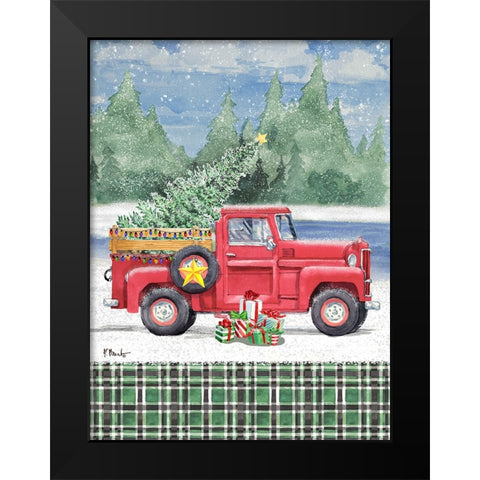 Holiday Campground Pass Vertical II Black Modern Wood Framed Art Print by Brent, Paul