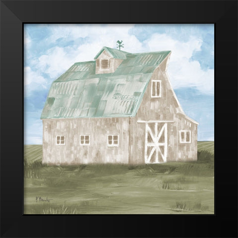 Patina Barn I Black Modern Wood Framed Art Print by Brent, Paul