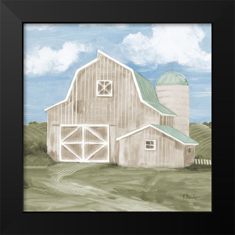 Patina Barn II Black Modern Wood Framed Art Print by Brent, Paul
