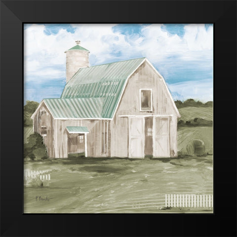 Patina Barn III Black Modern Wood Framed Art Print by Brent, Paul