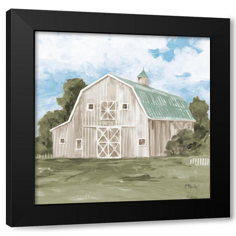 Patina Barn IV Black Modern Wood Framed Art Print by Brent, Paul