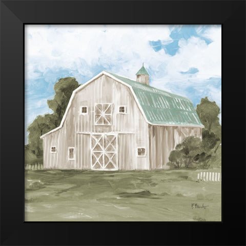 Patina Barn IV Black Modern Wood Framed Art Print by Brent, Paul