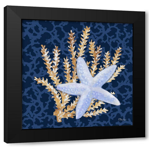 Jetty Shells I Black Modern Wood Framed Art Print by Brent, Paul
