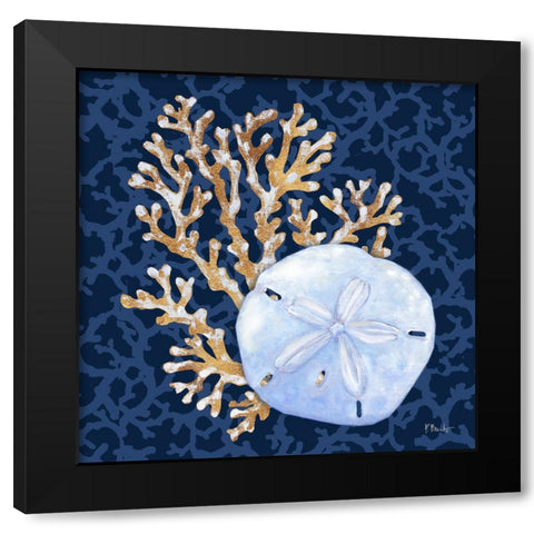 Jetty Shells III Black Modern Wood Framed Art Print by Brent, Paul