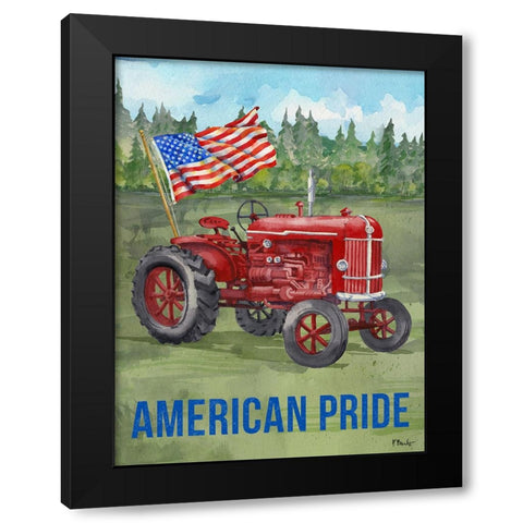 Freedom Farm Vertical I Black Modern Wood Framed Art Print by Brent, Paul