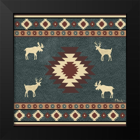 Aztec Lodge I Black Modern Wood Framed Art Print by Brent, Paul