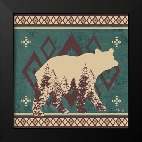 Aztec Lodge III Black Modern Wood Framed Art Print by Brent, Paul