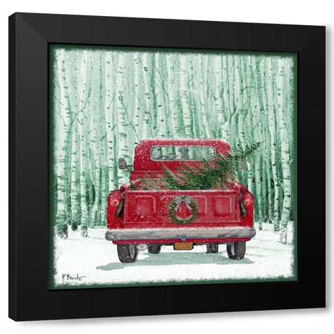 Holiday Drifter XI Black Modern Wood Framed Art Print with Double Matting by Brent, Paul