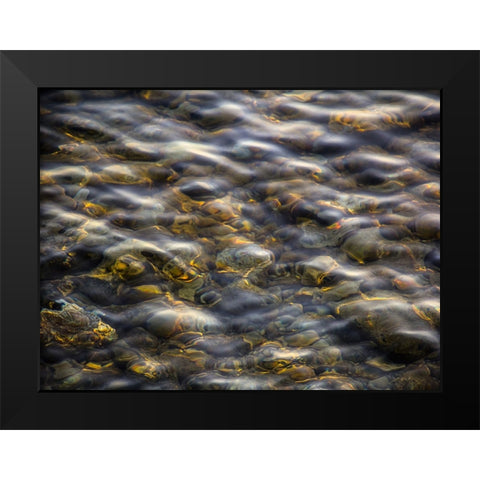 Abstract 16 Black Modern Wood Framed Art Print by Lee, Rachel