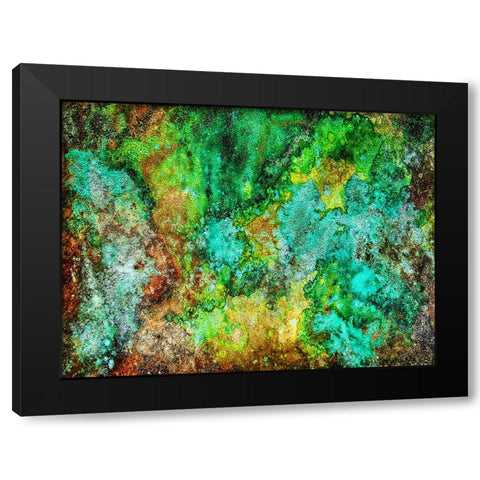 Abstract 20 Black Modern Wood Framed Art Print with Double Matting by Lee, Rachel