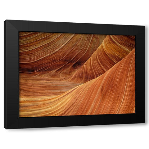 Abstract 3 Black Modern Wood Framed Art Print by Lee, Rachel