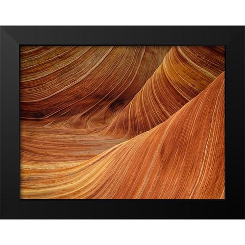 Abstract 3 Black Modern Wood Framed Art Print by Lee, Rachel