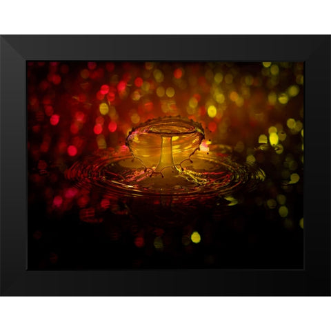 Abstract 5 Black Modern Wood Framed Art Print by Lee, Rachel