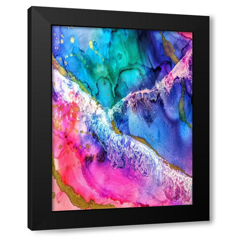 Abstract 51 Black Modern Wood Framed Art Print by Lee, Rachel