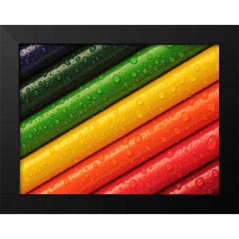 Abstract 6 Black Modern Wood Framed Art Print by Lee, Rachel