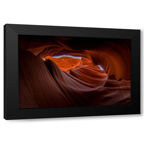 Antelope Canyon 7 Black Modern Wood Framed Art Print with Double Matting by Lee, Rachel