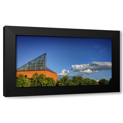 Aquarium Sky Black Modern Wood Framed Art Print with Double Matting by Lee, Rachel