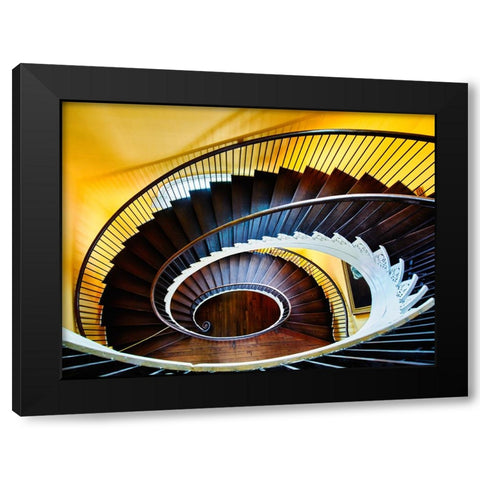 Architectural 7 Black Modern Wood Framed Art Print with Double Matting by Lee, Rachel