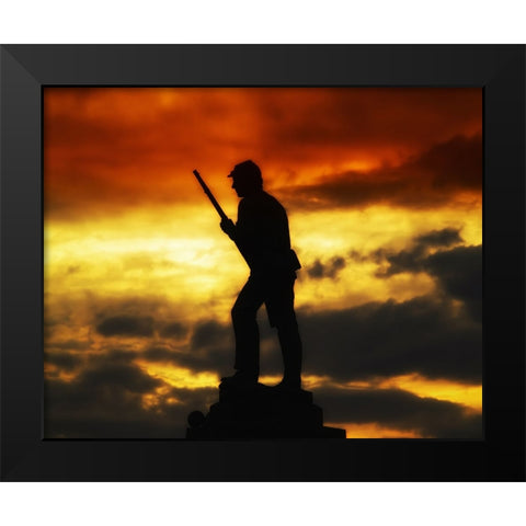Battlefield Monument Black Modern Wood Framed Art Print by Lee, Rachel