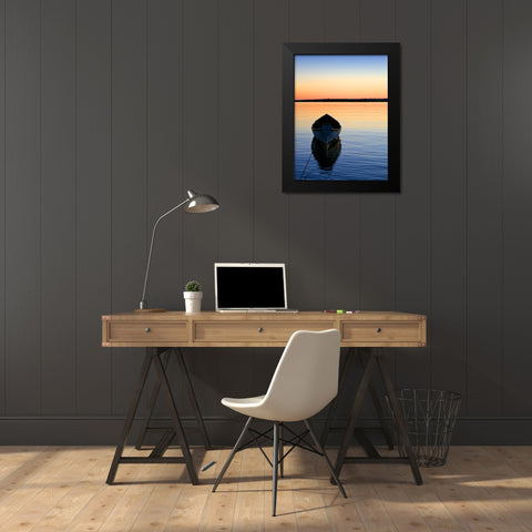 Beach 8 Black Modern Wood Framed Art Print by Lee, Rachel