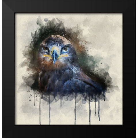Bird 20 Watercolor Black Modern Wood Framed Art Print by Lee, Rachel