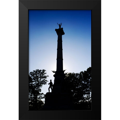 Bragg War Memorial Black Modern Wood Framed Art Print by Lee, Rachel