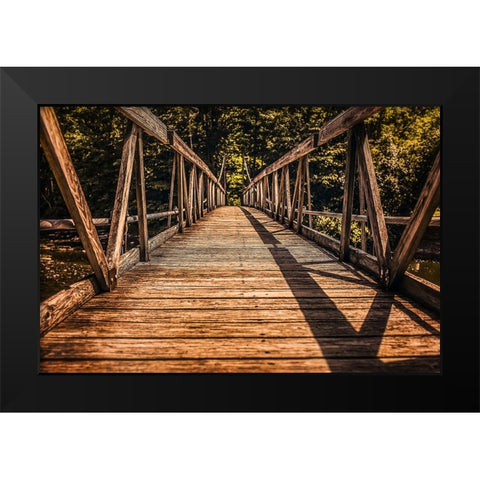 Bridge 3 Black Modern Wood Framed Art Print by Lee, Rachel