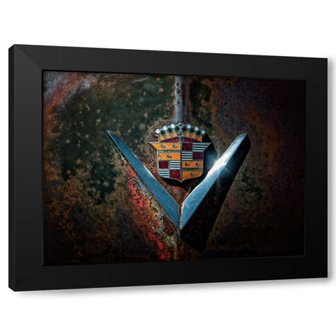 Caddy V Black Modern Wood Framed Art Print with Double Matting by Lee, Rachel