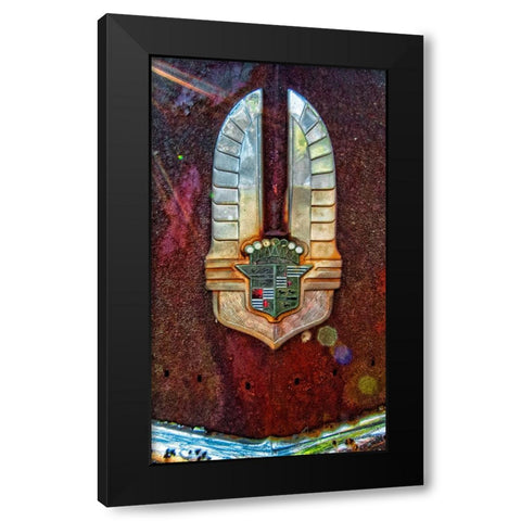 Caddy Wings Black Modern Wood Framed Art Print with Double Matting by Lee, Rachel