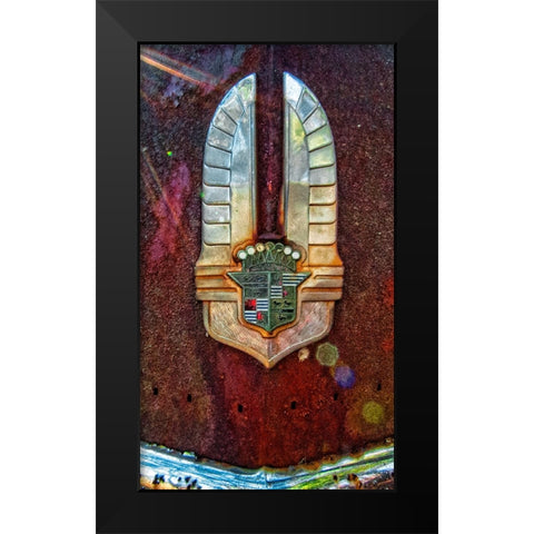 Caddy Wings Black Modern Wood Framed Art Print by Lee, Rachel