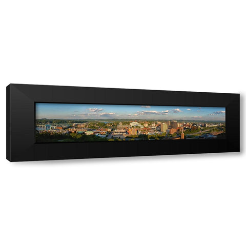 Cameron Hill View Black Modern Wood Framed Art Print with Double Matting by Lee, Rachel