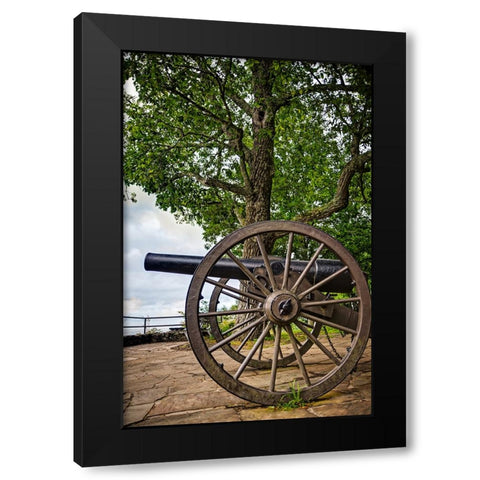 Cannon View 5 Black Modern Wood Framed Art Print with Double Matting by Lee, Rachel