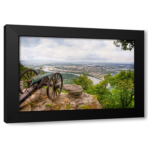 Cannon View 6 Black Modern Wood Framed Art Print with Double Matting by Lee, Rachel