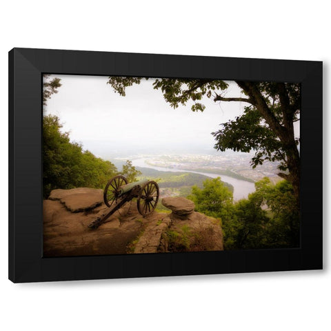 Cannon View 7 Black Modern Wood Framed Art Print with Double Matting by Lee, Rachel