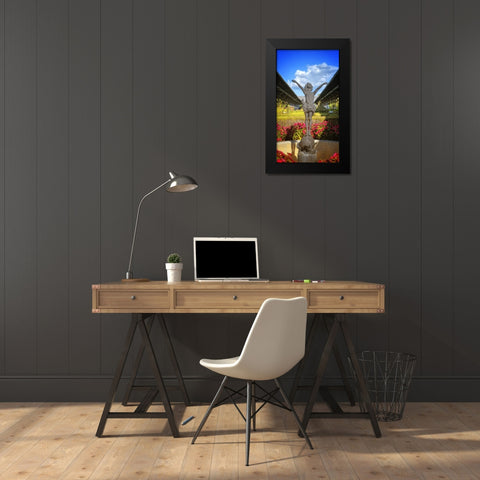 Choo Choo Pixie Black Modern Wood Framed Art Print by Lee, Rachel