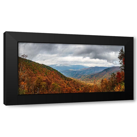 Cool Springs Overlook 2 Black Modern Wood Framed Art Print with Double Matting by Lee, Rachel