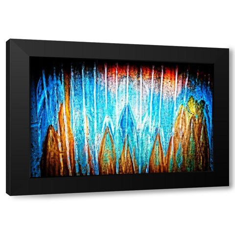 Copper Water Horizontal Black Modern Wood Framed Art Print with Double Matting by Lee, Rachel