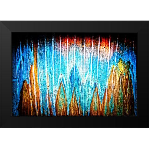 Copper Water Horizontal Black Modern Wood Framed Art Print by Lee, Rachel