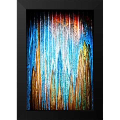 Copper Water Vertical Black Modern Wood Framed Art Print by Lee, Rachel