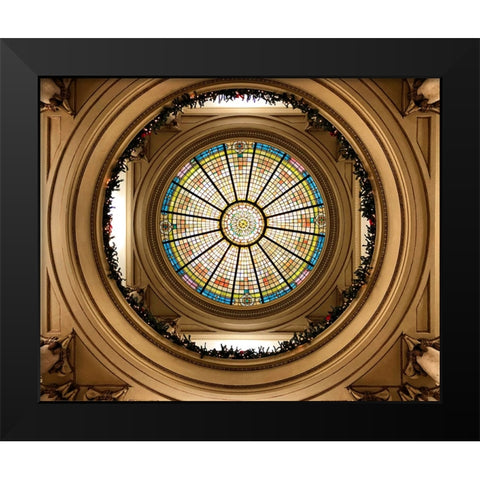 Courthouse Dome Black Modern Wood Framed Art Print by Lee, Rachel