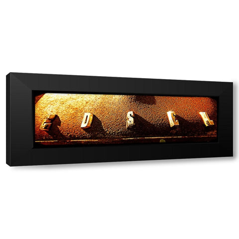 Edsel Black Modern Wood Framed Art Print with Double Matting by Lee, Rachel